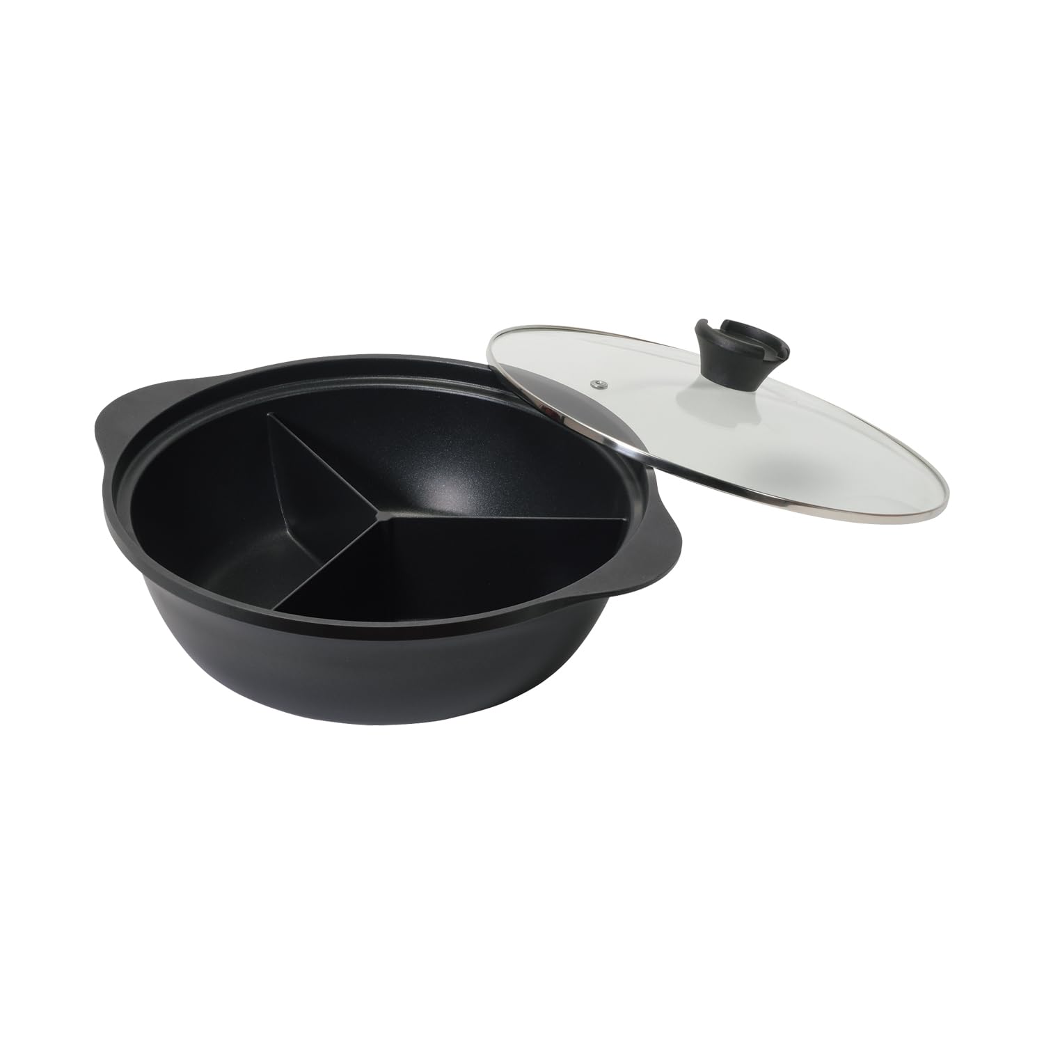 Amazon｜パール金属 鍋 三食鍋 28cm IH対応 ふっ素加工 ガラス蓋付